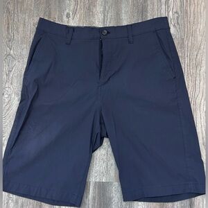 Eddie Bauer Men's Dark Blue Flat Front Shorts